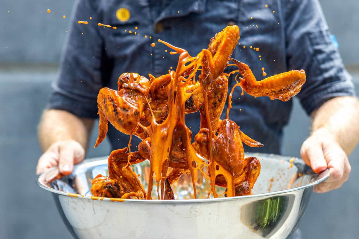 Grilled Hot Wings