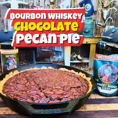 Image of Smoked Bourbon Chocolate Pecan Pie
