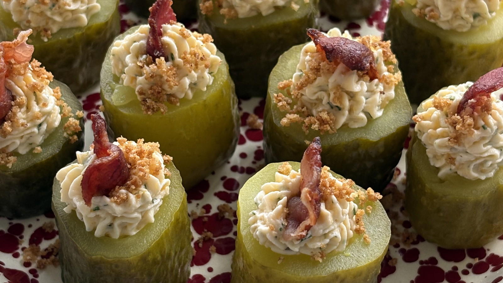 Image of Onion Blossom Deviled Pickles