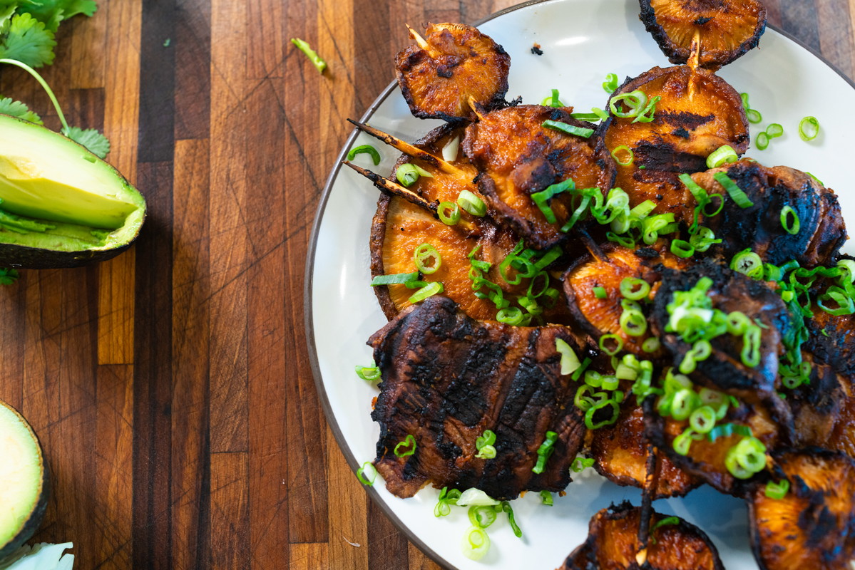 Grilled Shiitake Mushroom Skewers