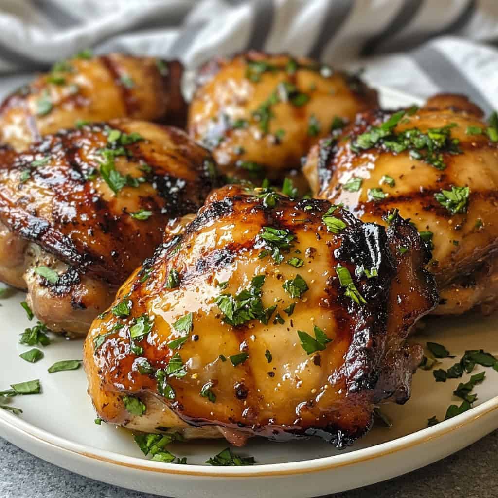 Dijon Hot Honey Chicken Thighs
