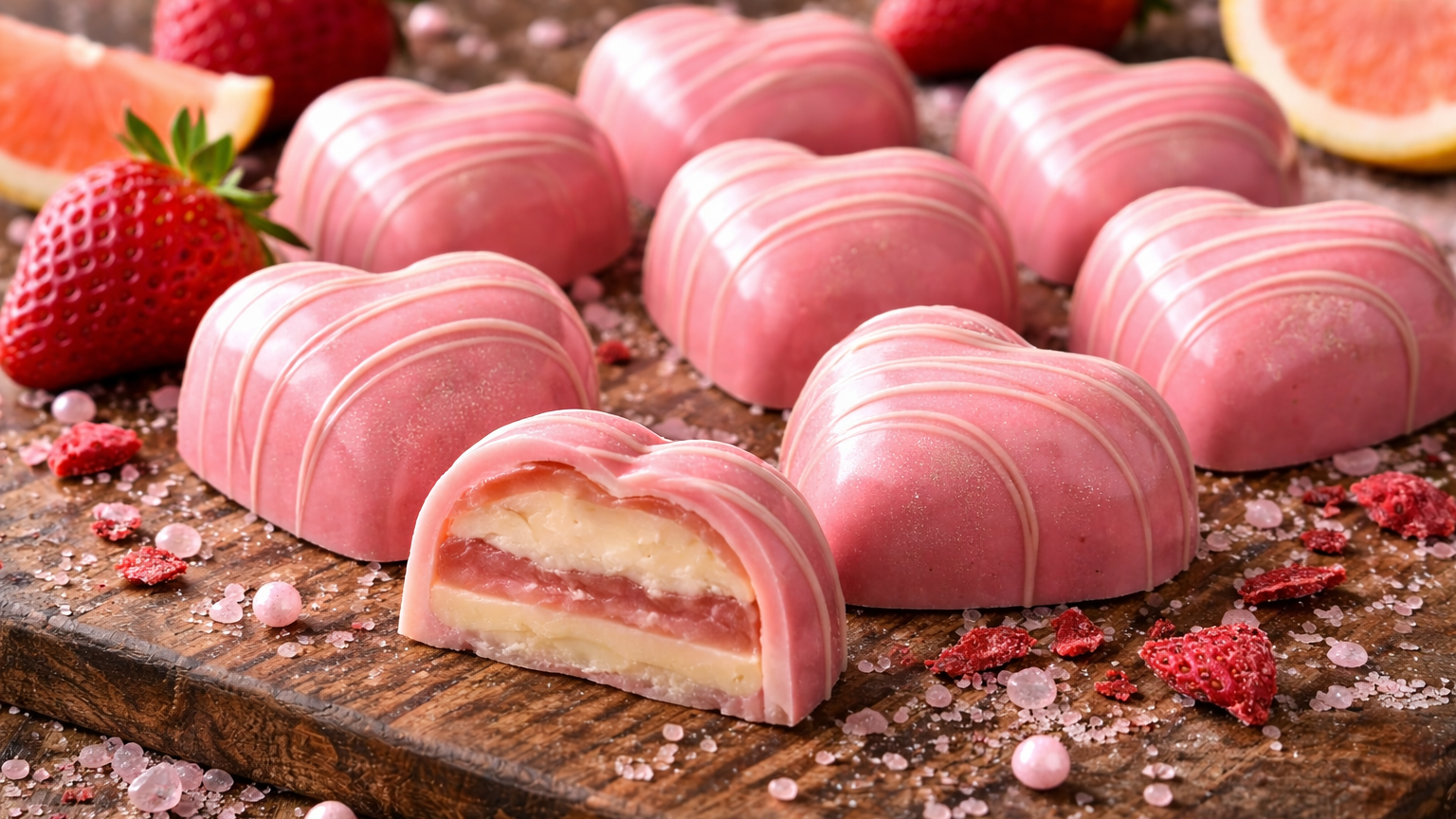 Pink Lemonade Chocolates (Fun Filling)