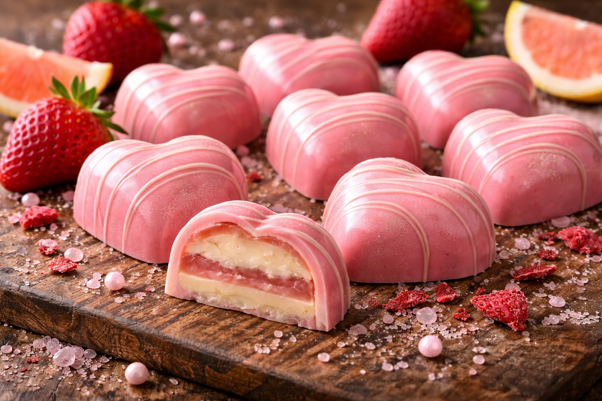 Pink Lemonade Chocolates (Fun Filling)