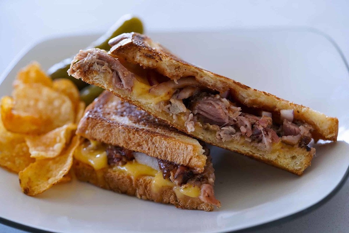 BBQ Pulled Pork Grilled Cheese