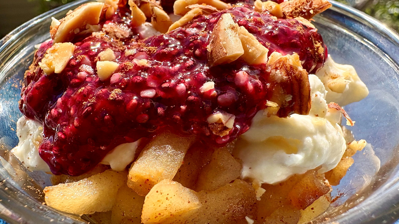 Image of Beetroot Coulis with Yogurt and Sprouted Nuts