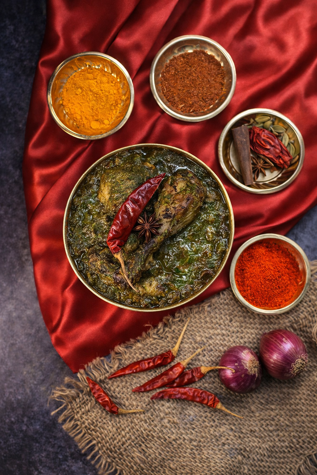 Chicken Hariyali (Hyderabadi Green Chicken)