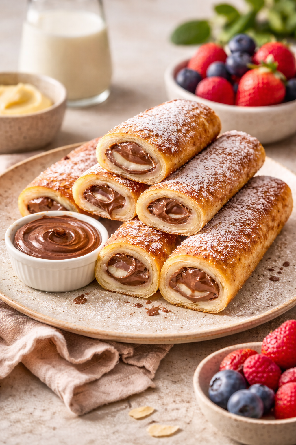 Nutella Stuffed French Toast