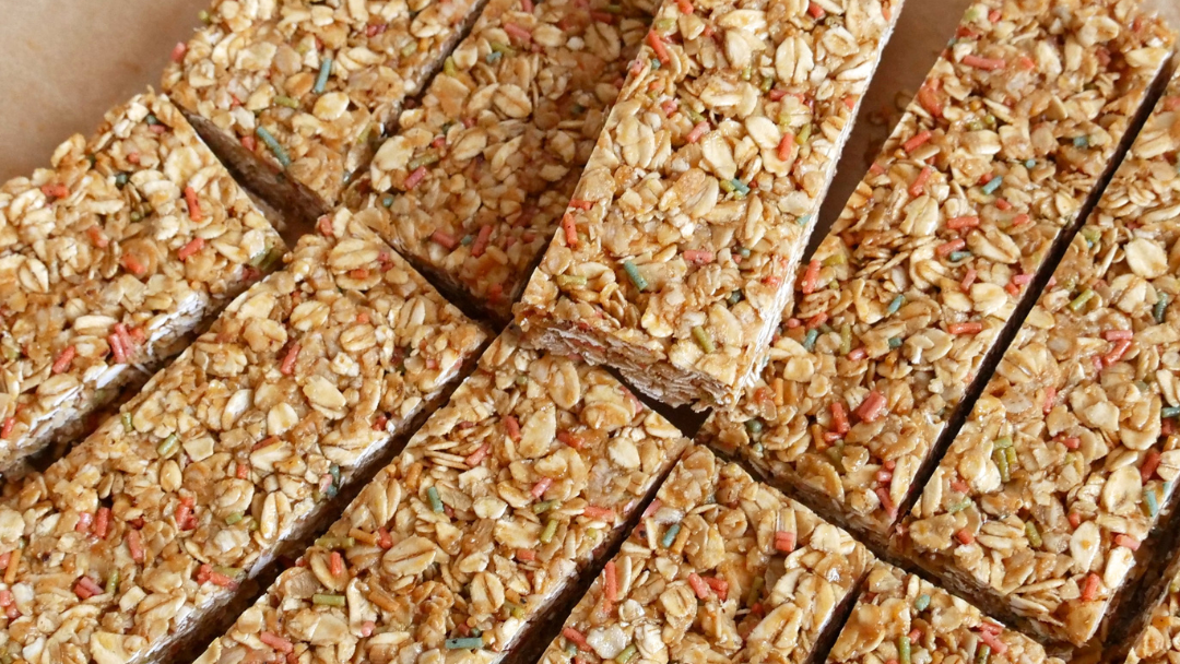 Birthday Cake Granola Bars