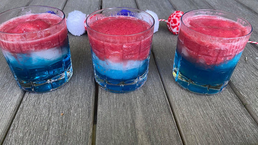 RED, WHITE, AND BLUE WINE SLUSHIES