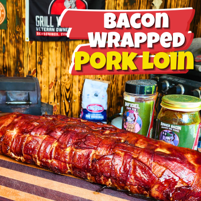 Image of Bacon-Wrapped Pork Loin