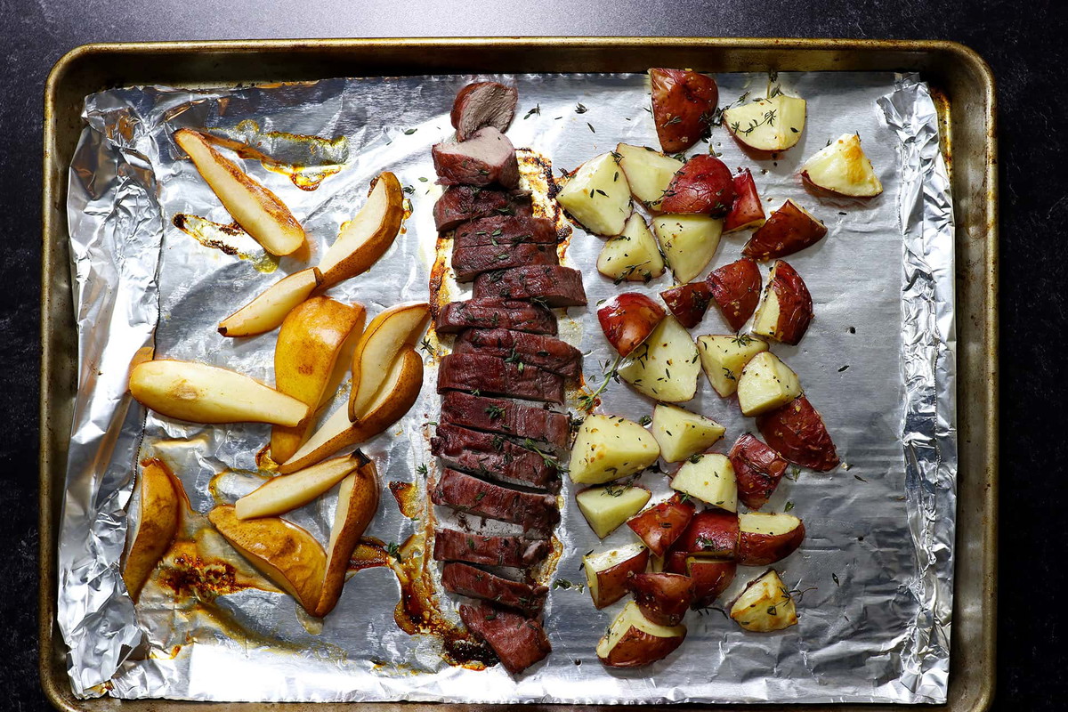 Pork, Potato, and Pear Sheet Pan Recipe