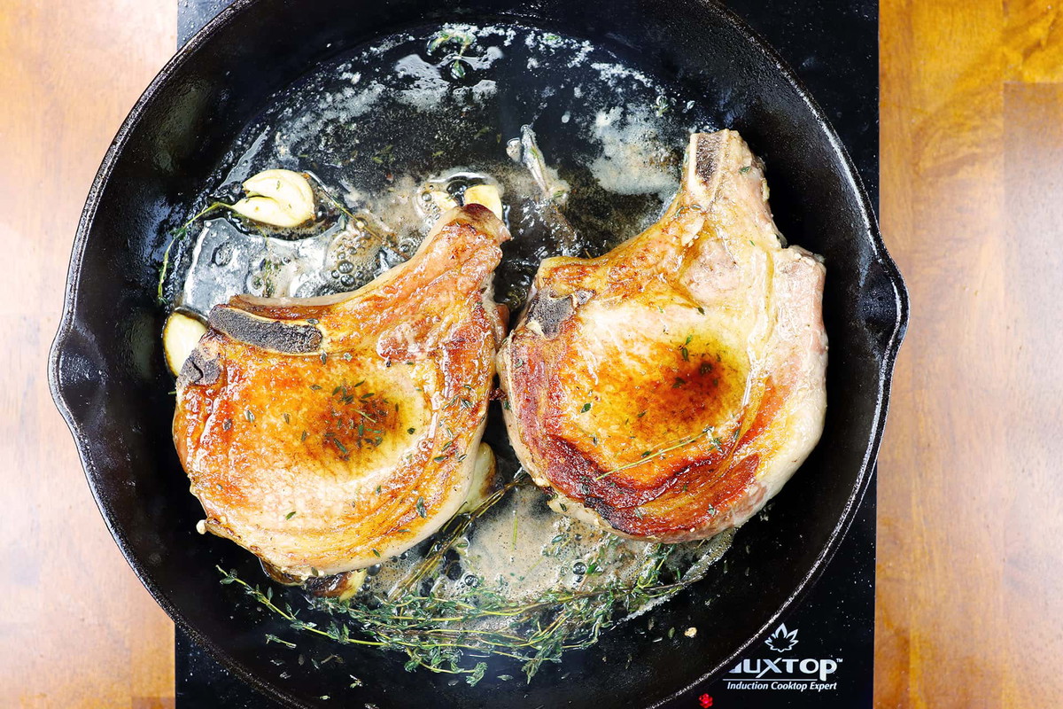 Reverse Seared Pork Chops