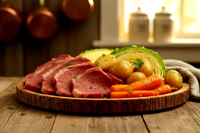 Image of Corned Beef and Cabbage With Infused Broth