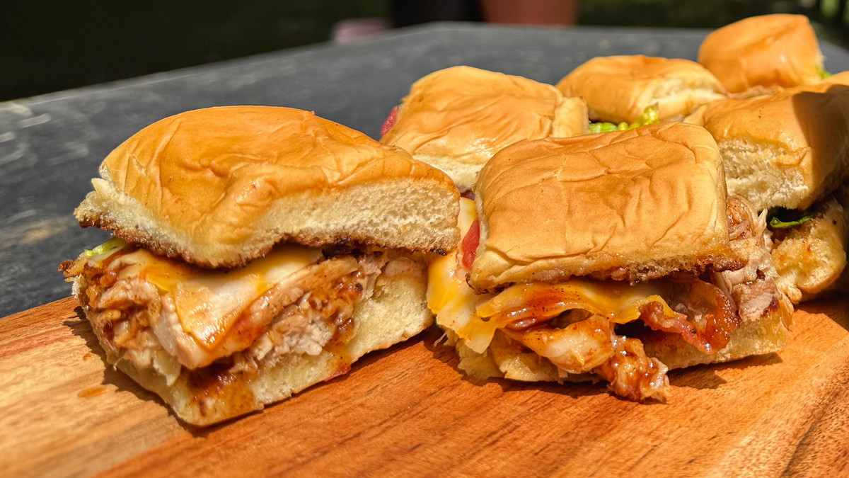 BBQ Chicken Bacon Sliders