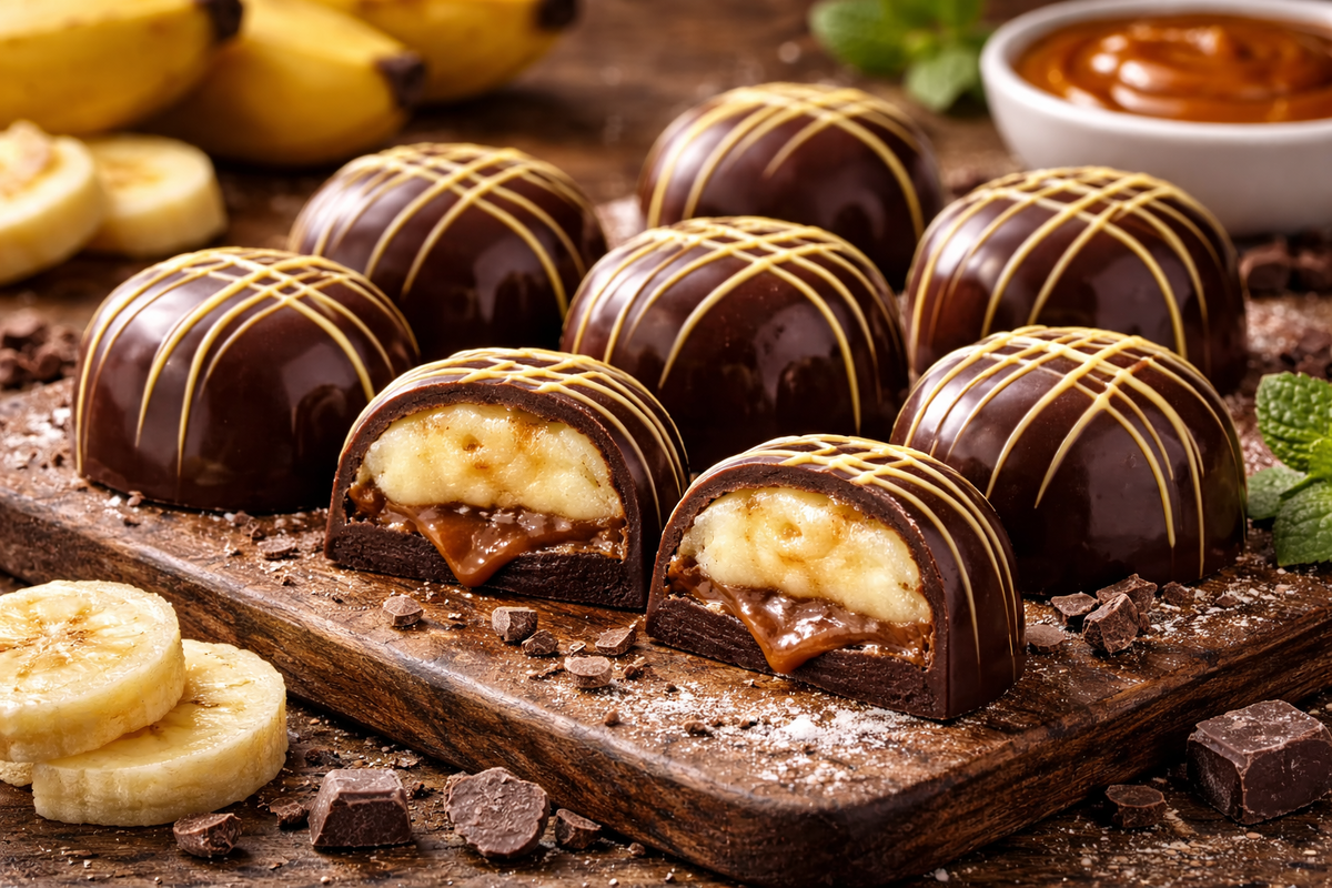 Banana Chocolate Bonbons (Chocolatier Style)