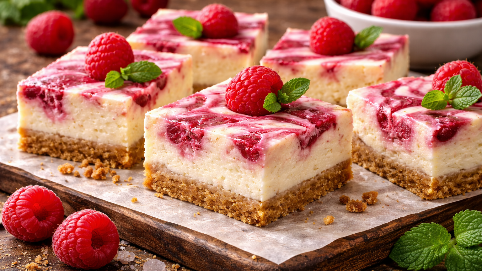 Raspberry Cheesecake Bars