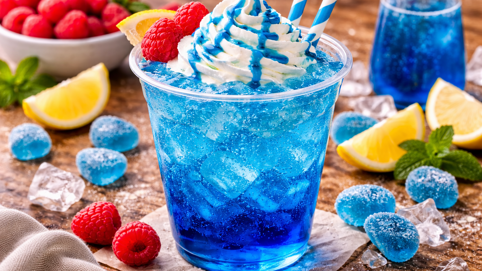 Dutch Bros Blue Raspberry Soda Copycat