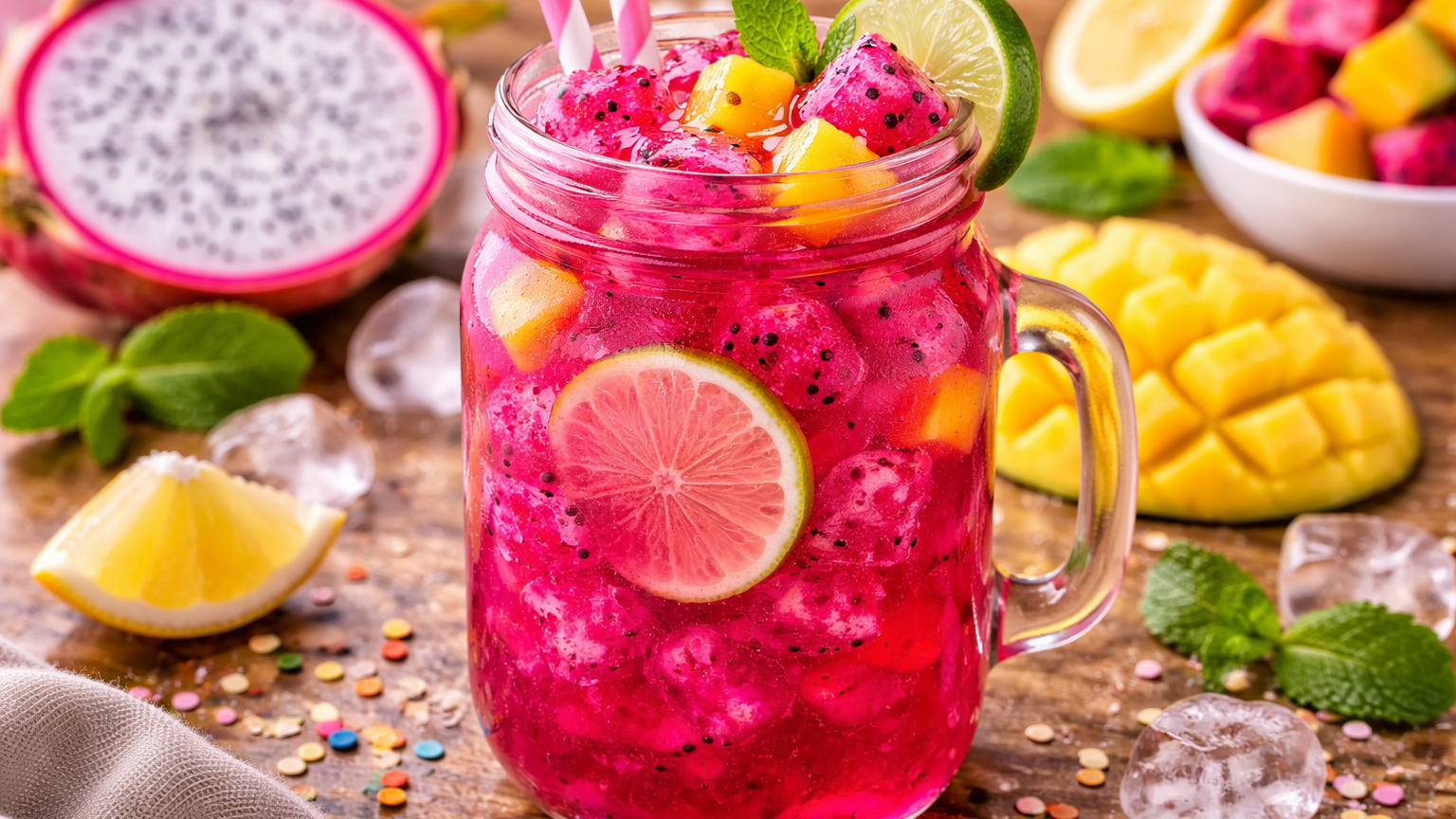 Mango Dragonfruit Lemonade You Can Make at Home