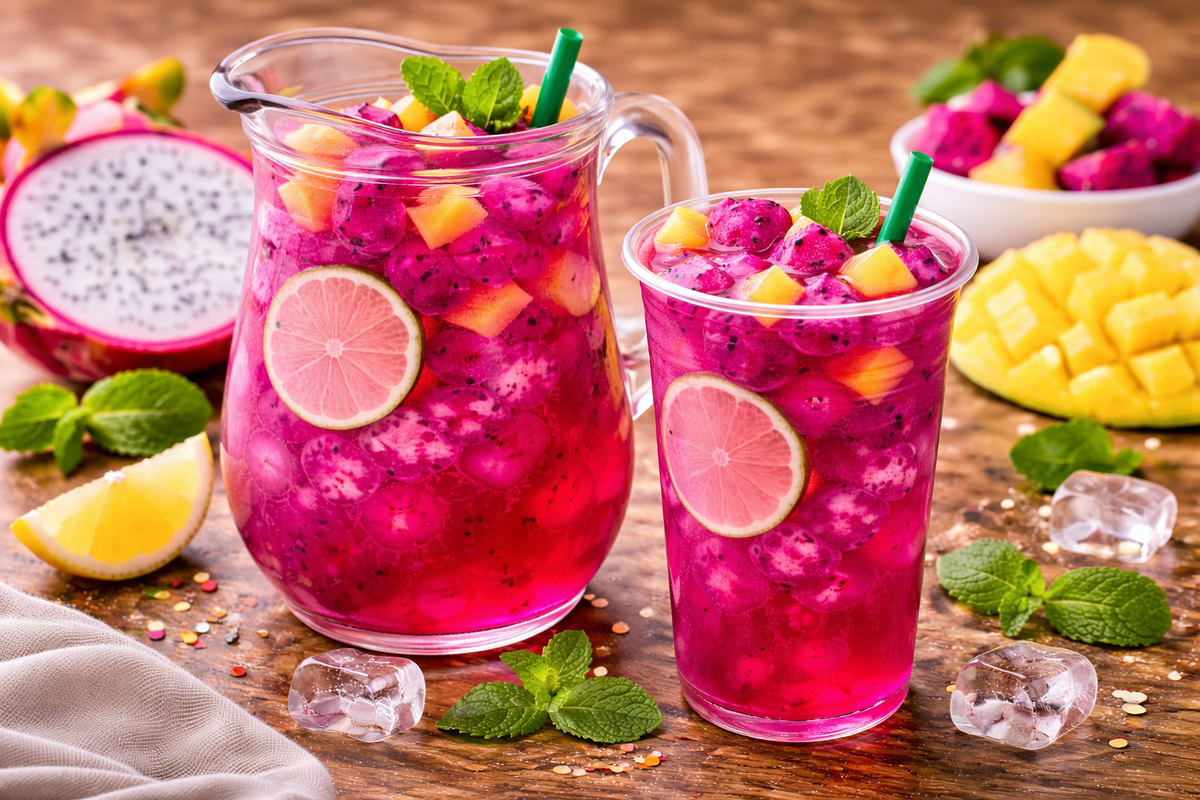 Copycat Starbucks Mango Dragonfruit Refresher