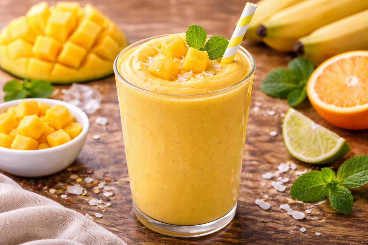 Mango Smoothie Recipe Using Real Extract