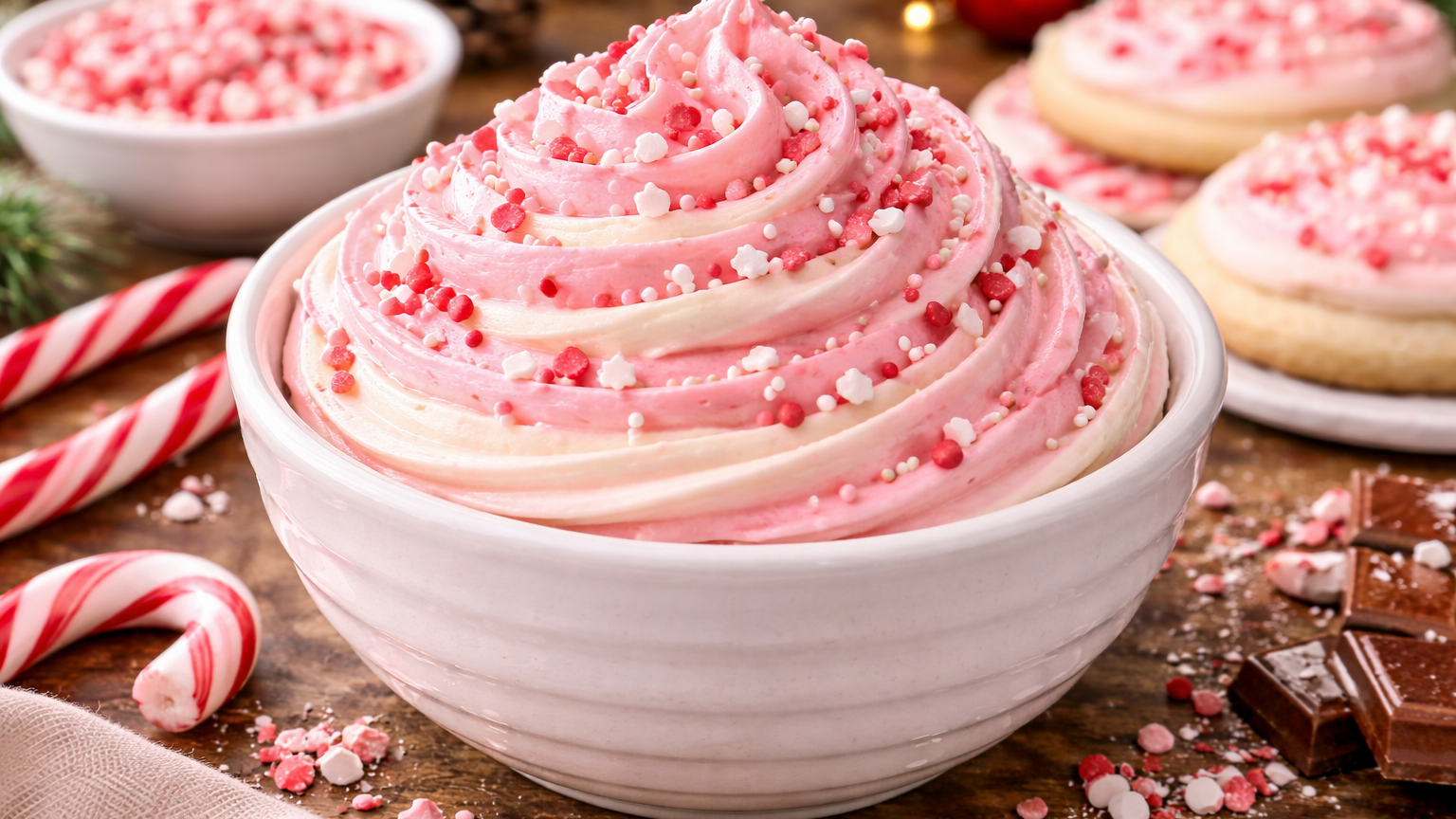 Peppermint Buttercream Frosting for Cookies & Cakes