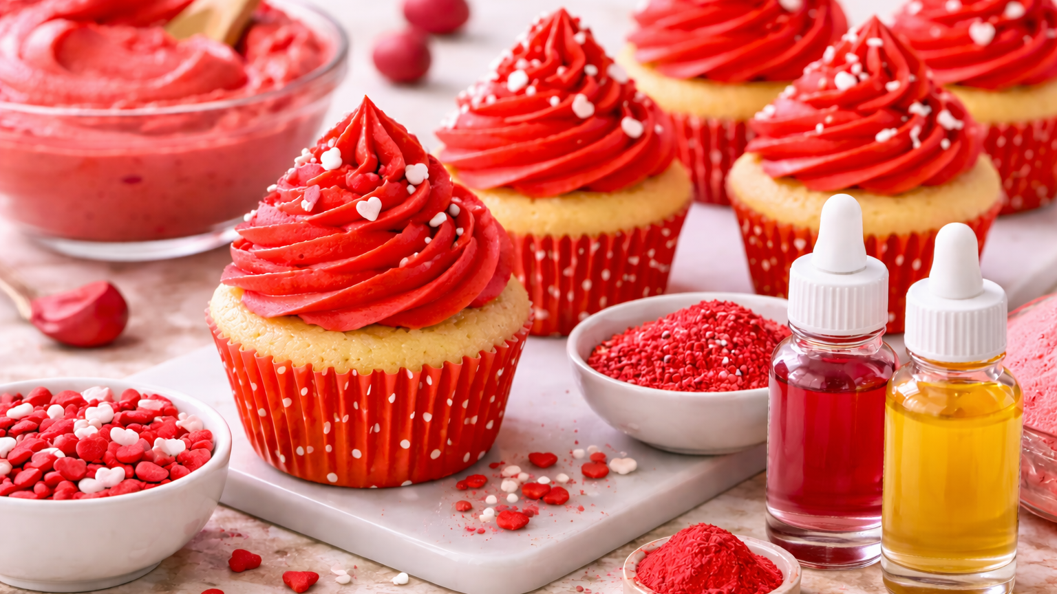 Kid-Safe Red Frosting with Natural Food Coloring