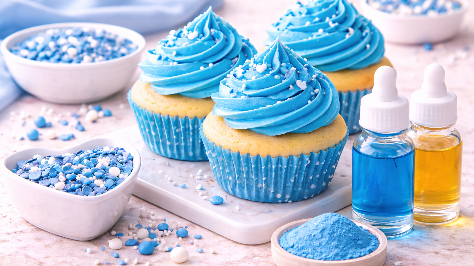 Bright Blue Frosting Recipes with Natural Food Coloring