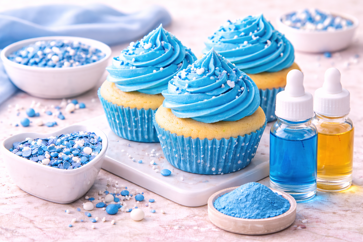 Bright Blue Frosting Recipes with Natural Food Coloring