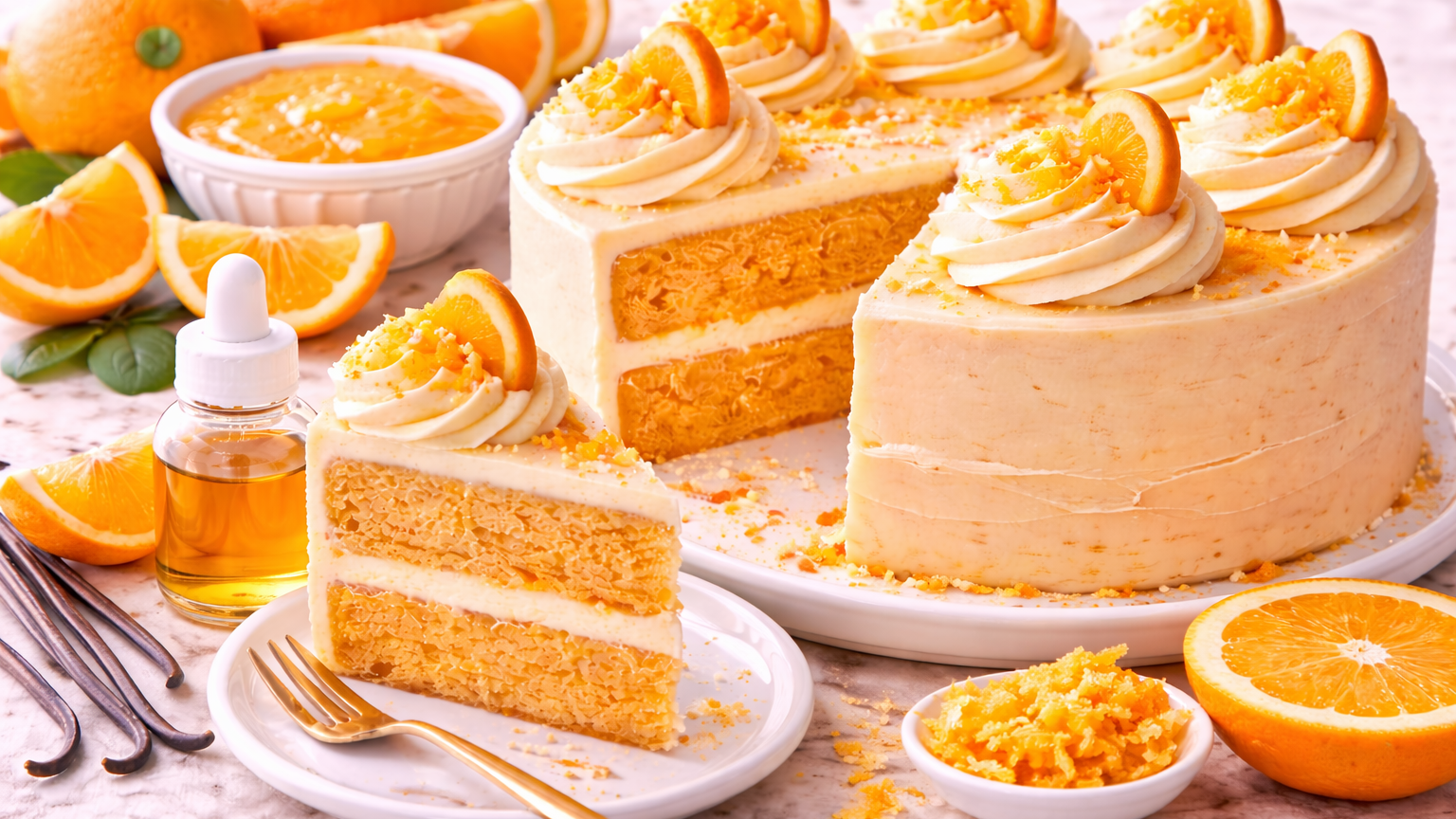 Orange Creamsicle Cake Recipe Using Oil Soluble Extract