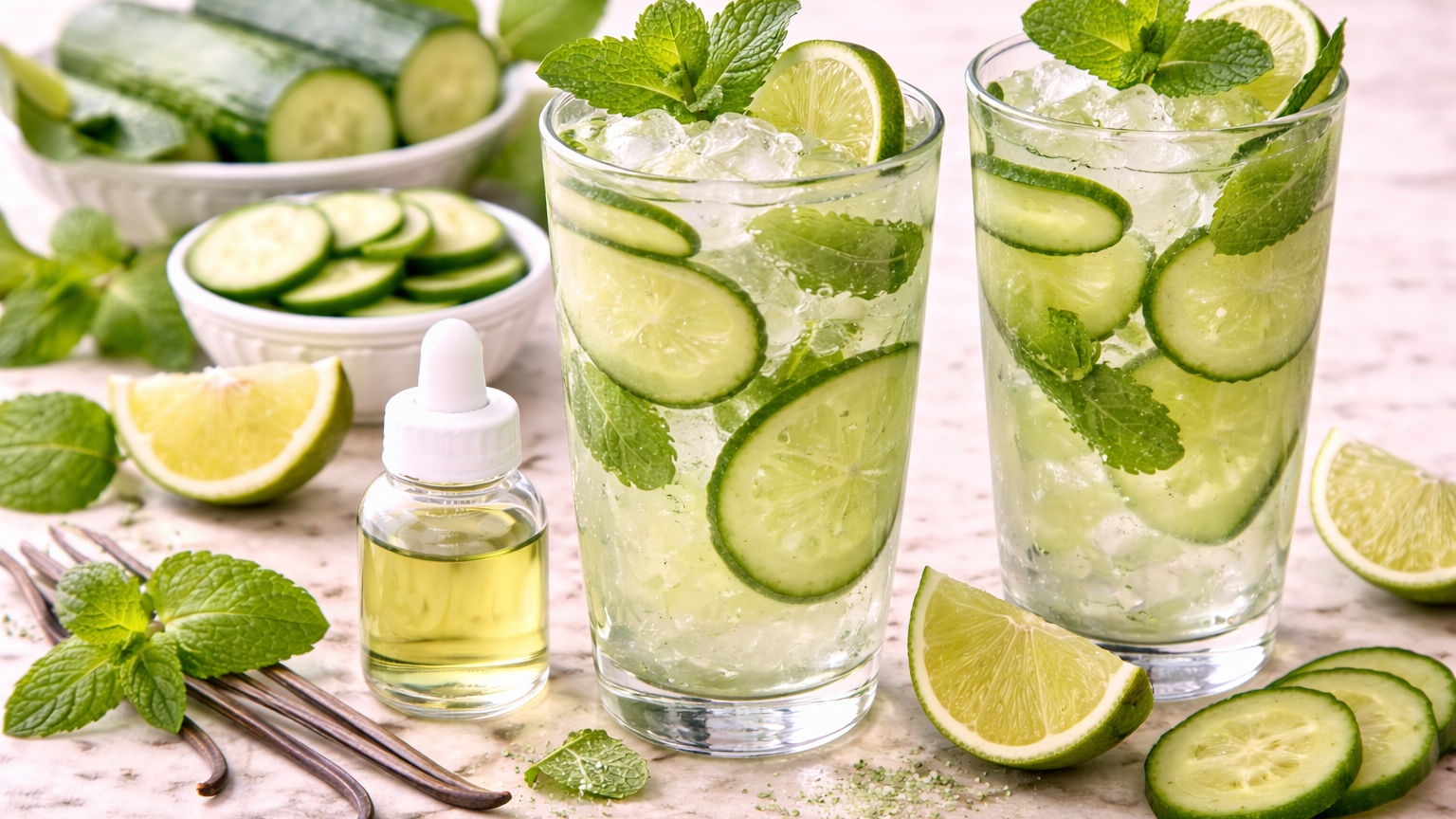Ultimate Cucumber Bliss Drink (Cucumber Extract Infused Cooler)