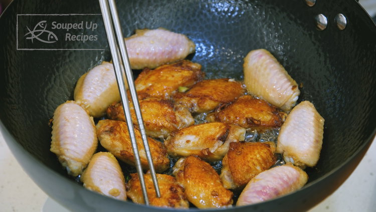 Image of Take the wings out and add to the wok, but...