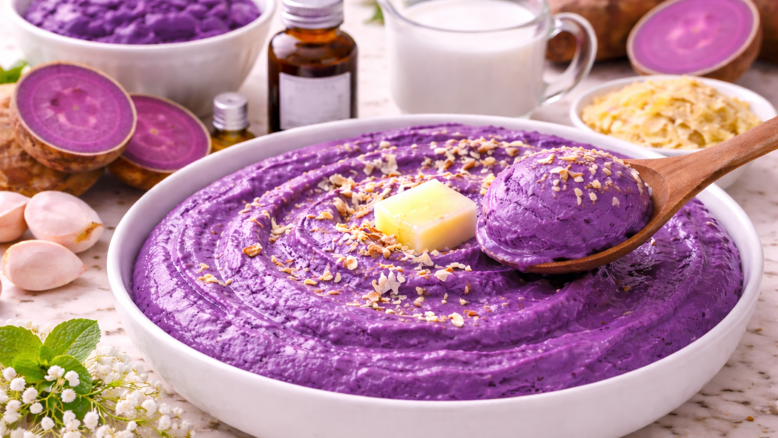 Filipino Ube Halaya Recipe (with Natural Ube Extract)