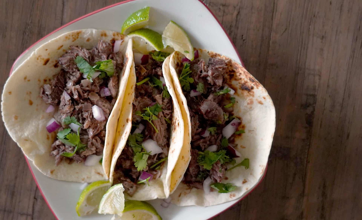 Slow Cooker Short Rib Barbacoa Tacos