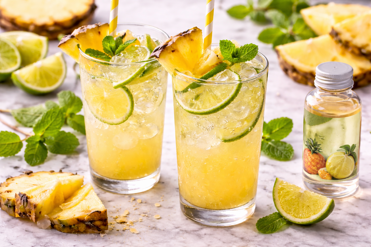 Piña‑Limón Sparkler with Piña Limón Extract