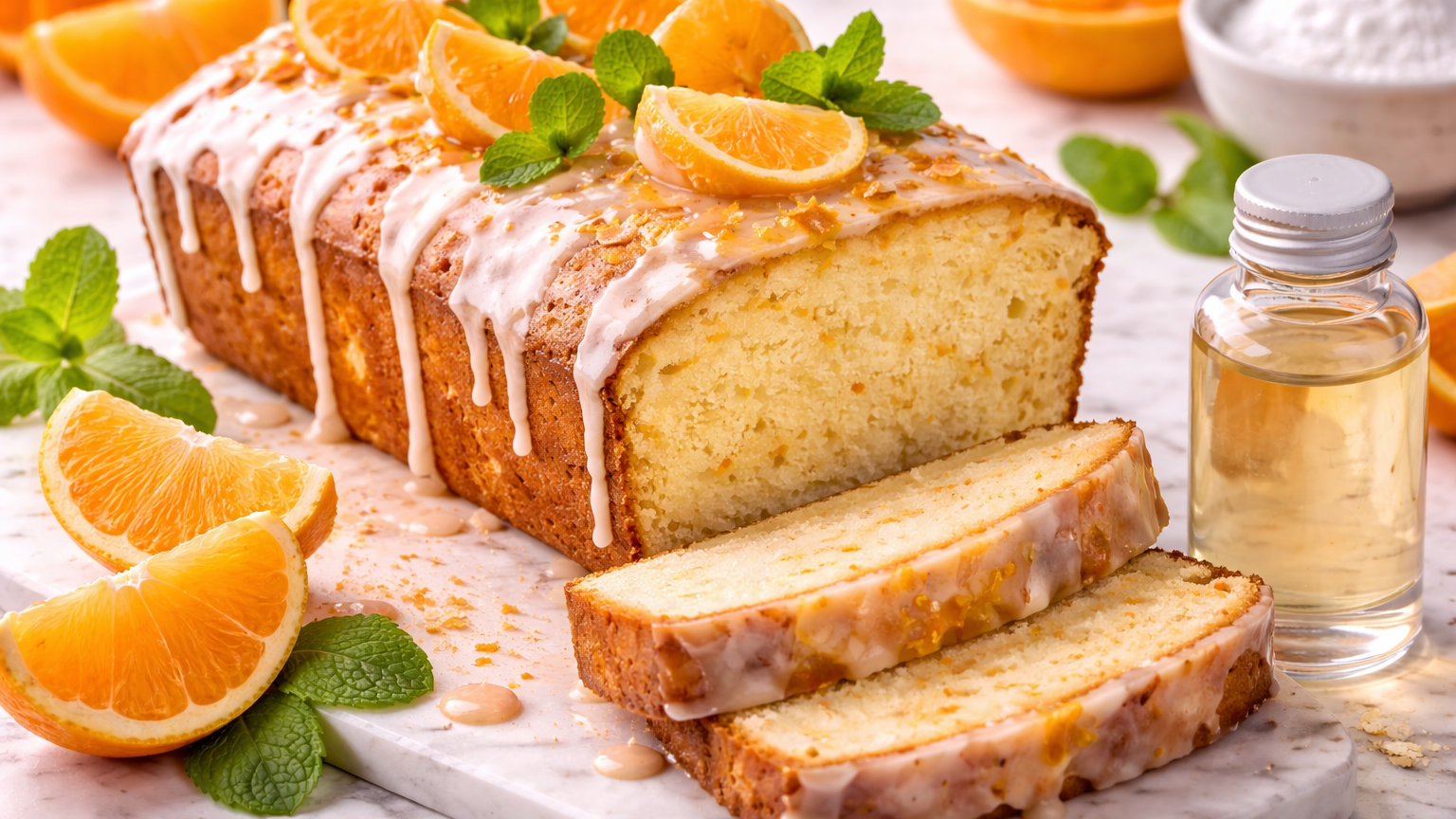 Tangerine Extract Pound Cake – Vibrant Citrus Flavor Loaf