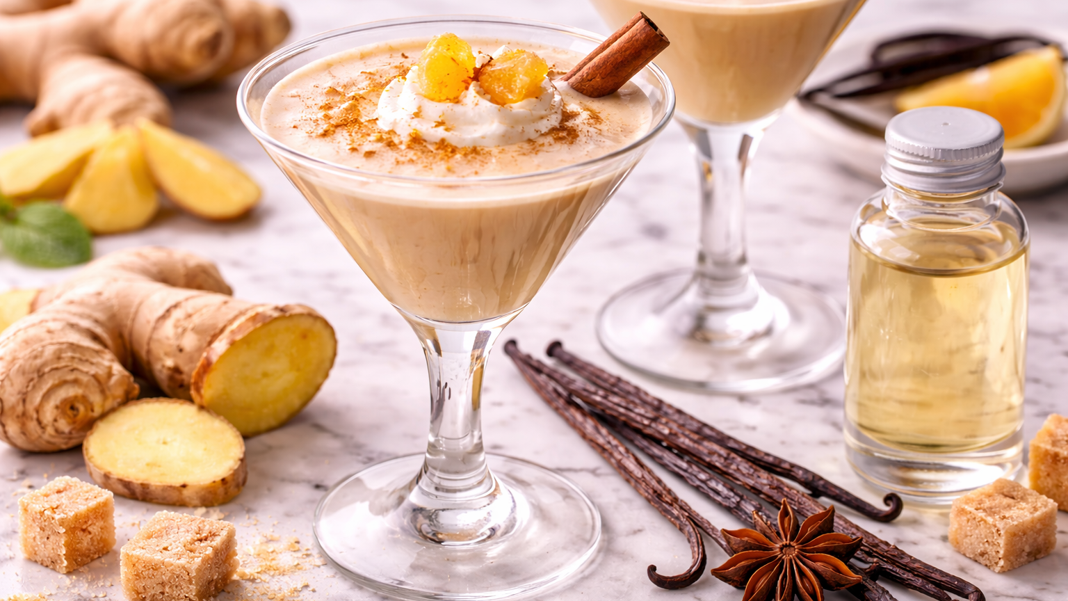 Ginger Flavor Extract Vanilla Latte Martini