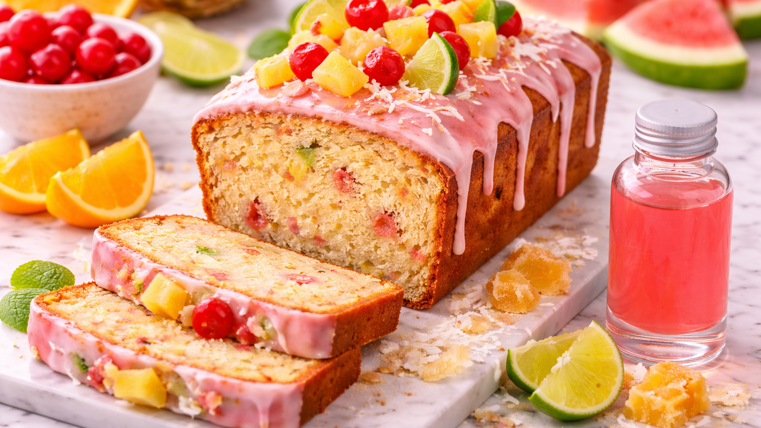 Tropical Punch Pound Cake – A Fruity Twist on a Classic Favorite