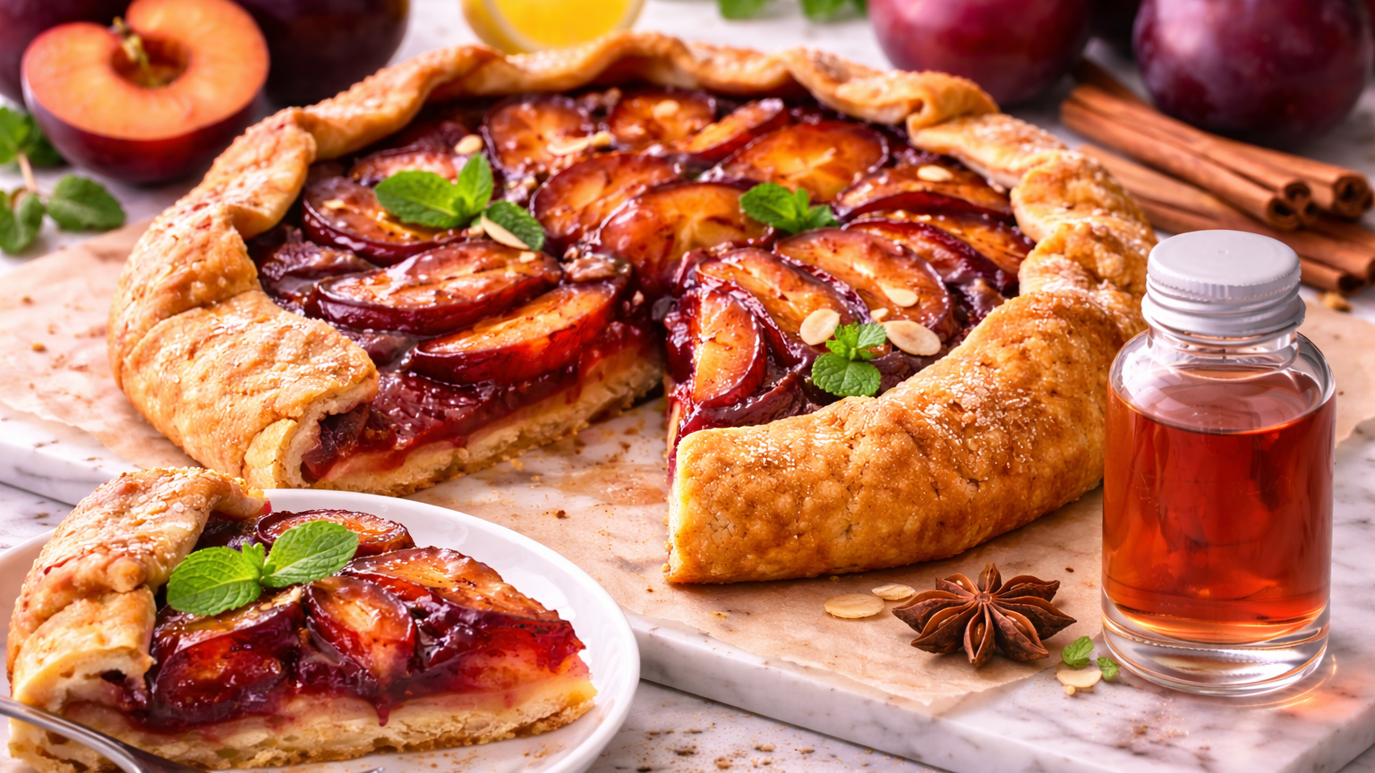 Plum Extract‑Infused Plum Galette | Rustic Plum Flavor Dessert