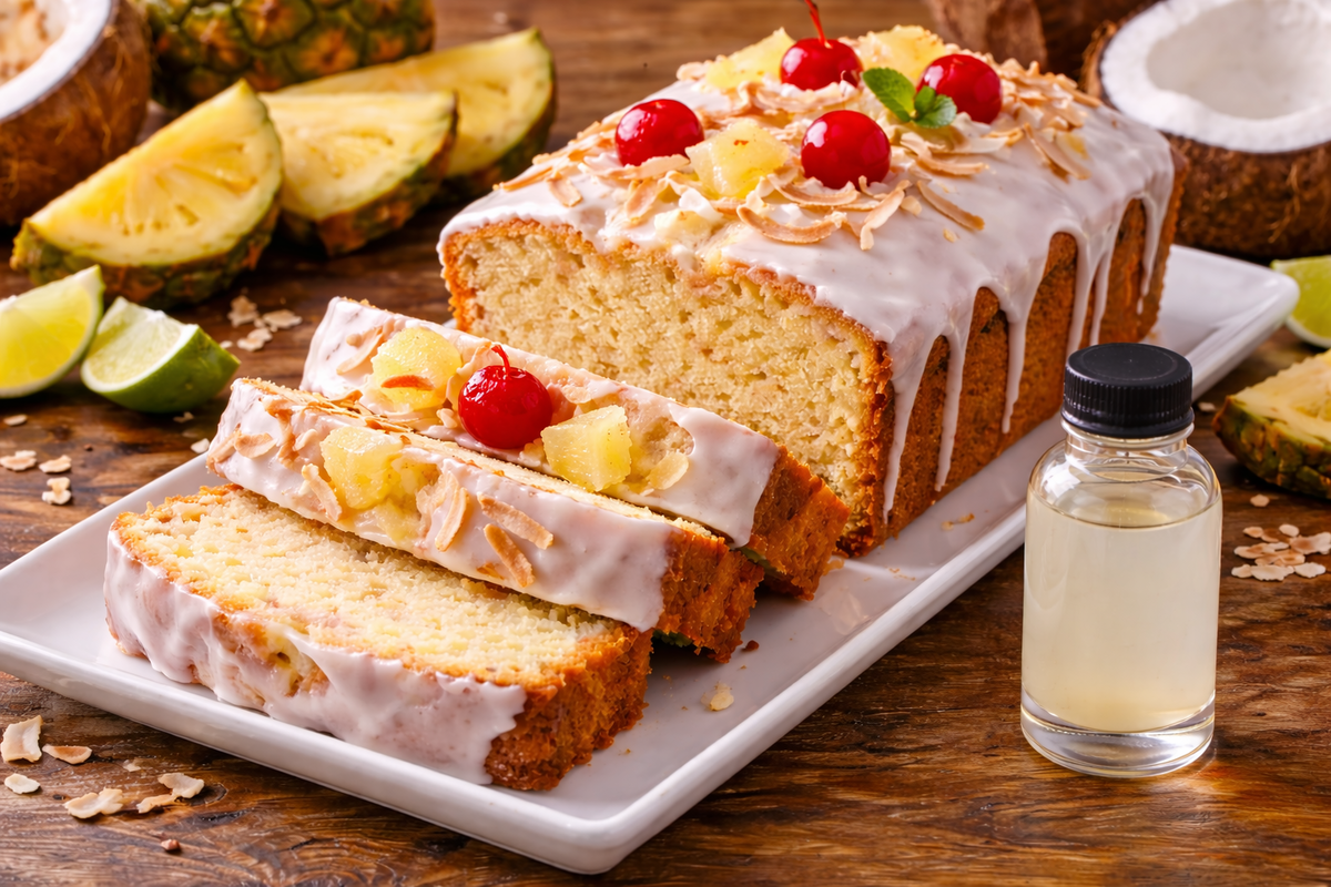 Best Piña Colada Pound Cake with Flavor Extract