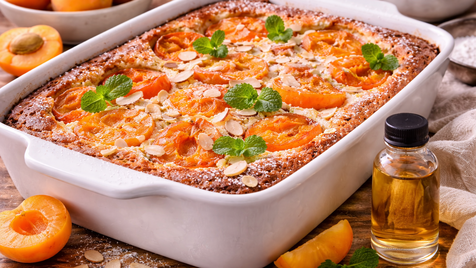 Easy Apricot Clafoutis with Apricot Flavor Extract – Classic French Custard Dessert