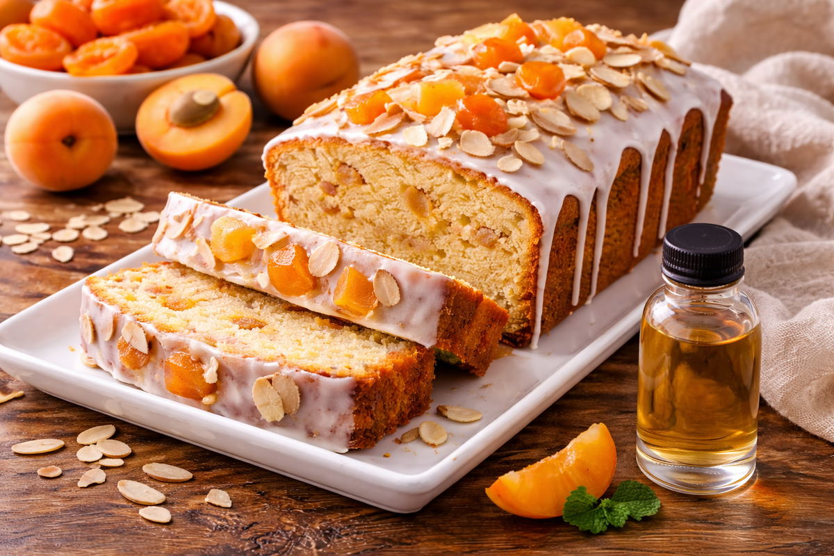 Apricot‑Almond Moist Loaf Cake with Apricot Flavor Extract