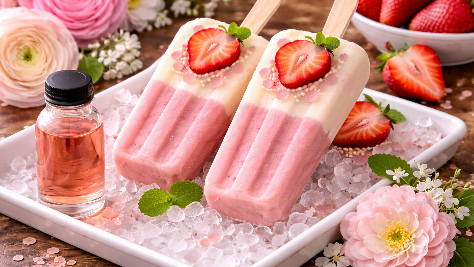 Ultra‑Creamy Strawberry Creamsicle Pops with Strawberry Creamsicle Extract