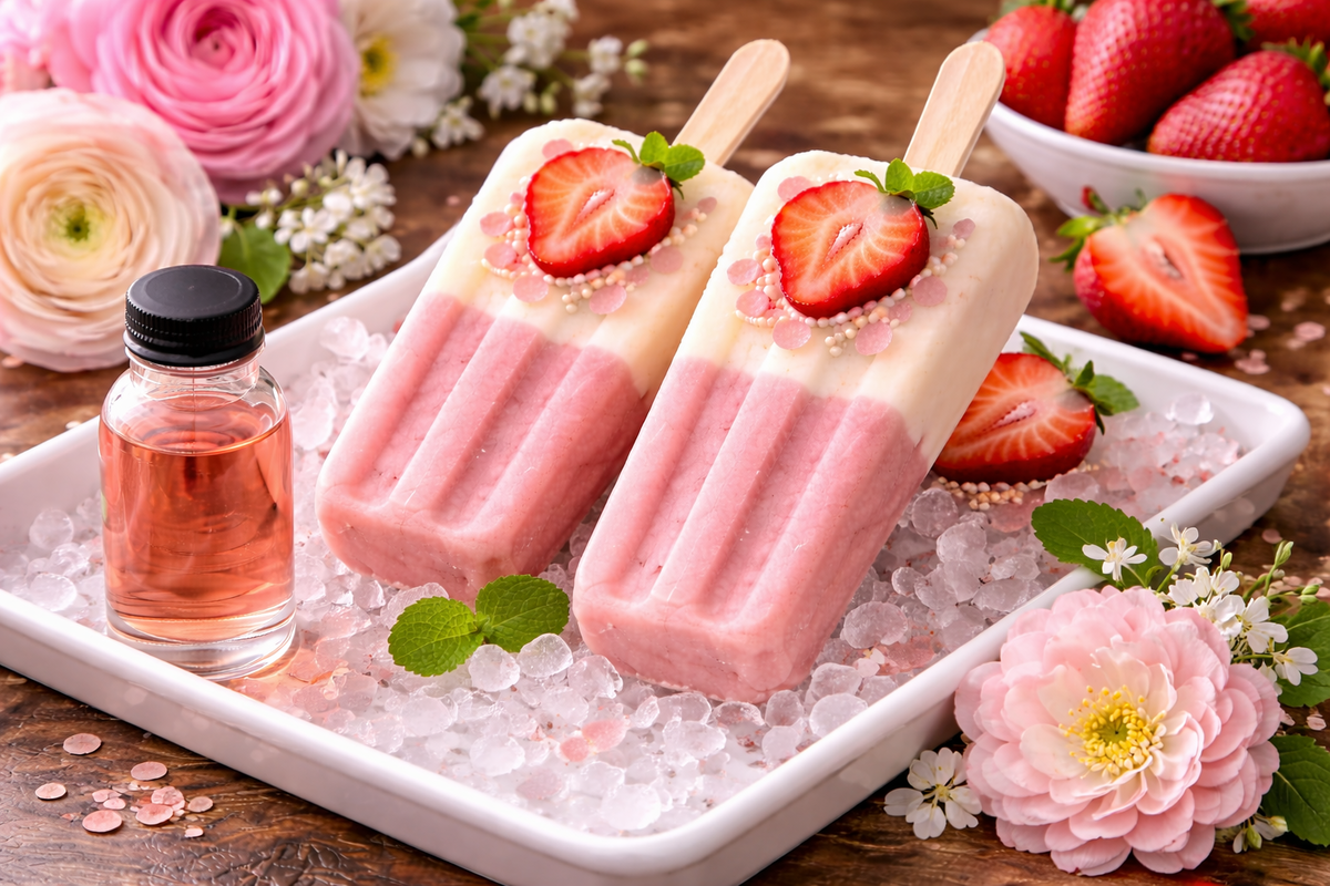 Ultra‑Creamy Strawberry Creamsicle Pops with Strawberry Creamsicle Extract