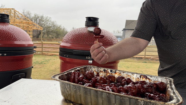 Image of Smoked Meatballs & Little Smokies… Gone in 5 Minutes (Tailgate Appetizer)