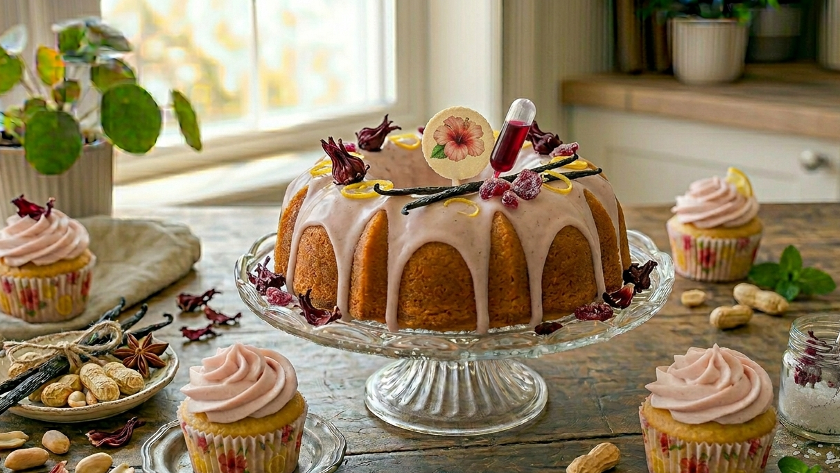 Hibiscus Flavor Extract Lemon Pound Cake – Floral & Citrus Bliss