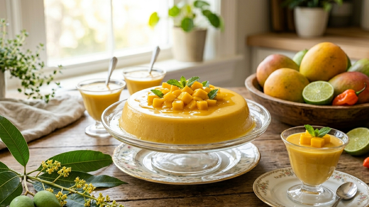 Velvety Mango Panna Cotta with Mango Flavor Extract – Silky Tropical Dessert