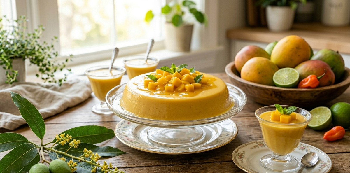 Velvety Mango Panna Cotta with Mango Flavor Extract – Silky Tropical Dessert