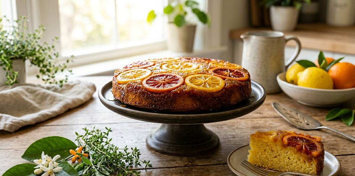 Citrus Flavor Boost Upside‑Down Cake with Citrus Flavor Intensifier Extract