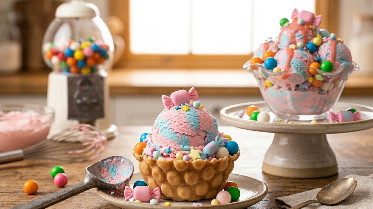 Ultimate Homemade Bubble Gum Ice Cream – No-Churn, Creamy & Colorful