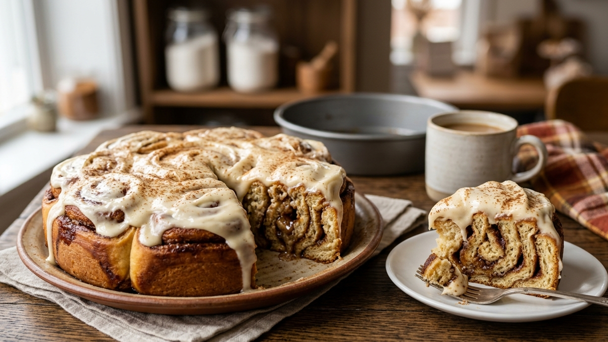Heavenly Cinnabon Cinnamon Roll Cake